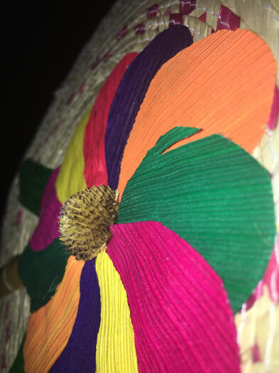 Mexican Flower Fan